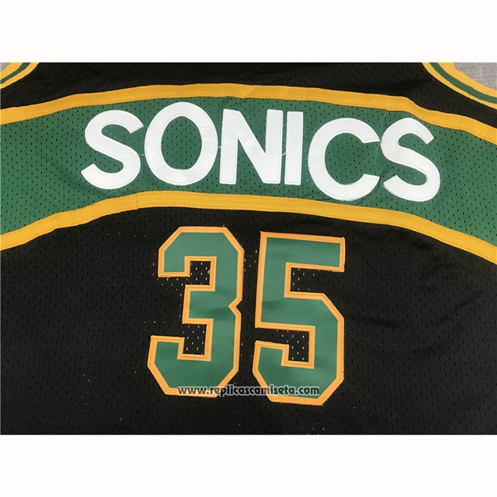 Camiseta Seattle SuperSonics Kevin Durant #35 Mitchell & Ness 2007-08 Negro